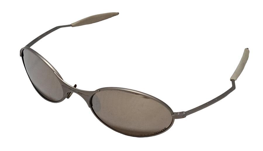  Oacley sunglasses T-WIRE titanium made metal frame mirror lens tea wire E-WIRE [ used ]