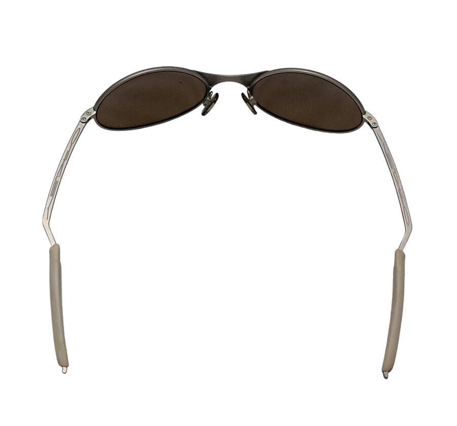  Oacley солнцезащитные очки T-WIRE титановый metal рама зеркало линзы чай тросик E-WIRE [ б/у ]