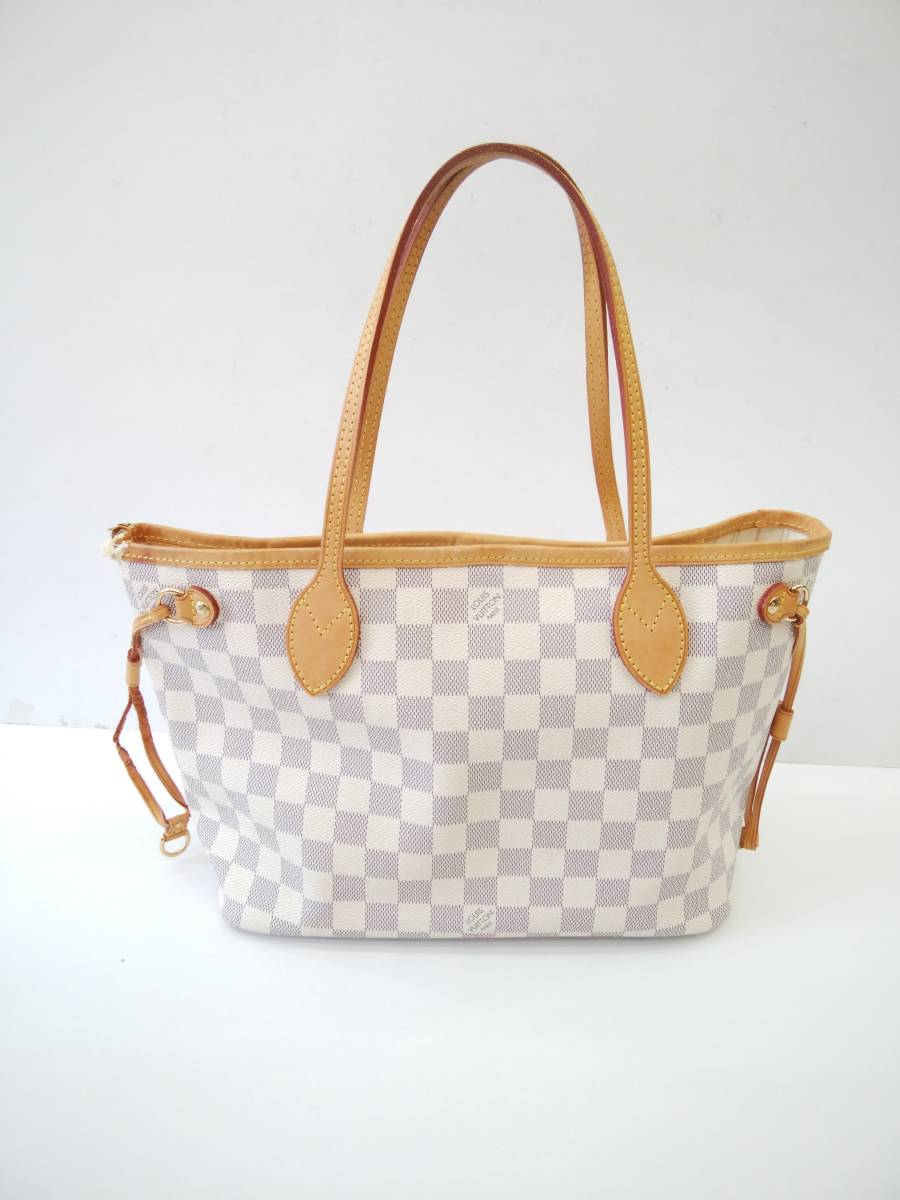 ■ルイヴィトン N51110 アズール ネヴァーフルPM トートバッグ ハンドバッグ LOUIS VUITTON_画像1