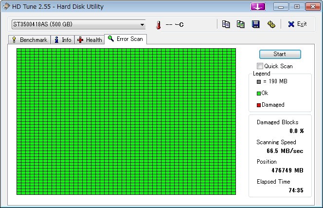 seagate　ST3500418AS 500GB SATA エラーなし　565_画像3