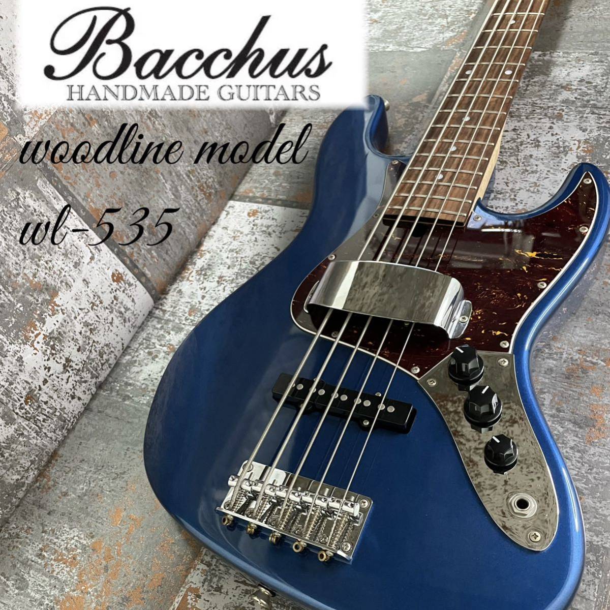 ヤフオク! - 【希少】Bacchus バッカス 5弦ベース woodli...