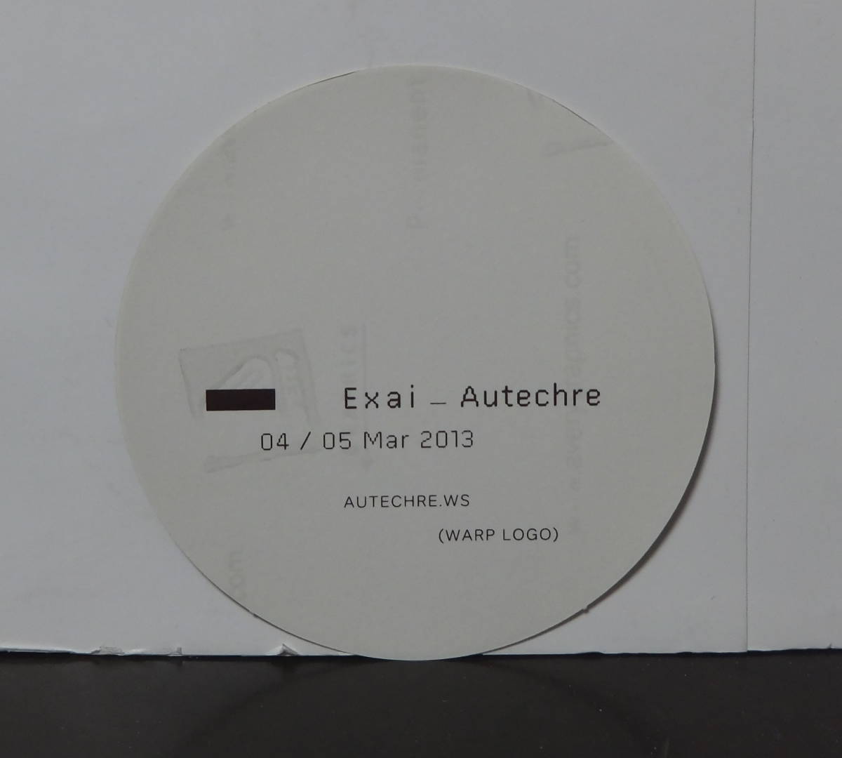 Autechre - Exai /ステッカー!!_画像2
