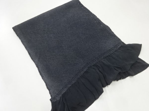 おすすめネット こ202 正絹 絞り入り 男兵児帯 焦げ茶グラデーション