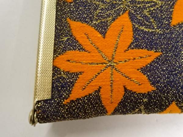 ys6667173;.sou gold thread . leaf pattern weave .. bulrush . change purse .[ recycle ][ put on ]