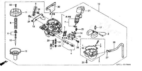 AF61 純正 オートチョーク Oリング AF62 ディオ Dio JF13 スペイシー100 オーリング キャブ パッキン AF54 ジョルノクレア トゥディ ...kg8_AF61　E-17　キャブ