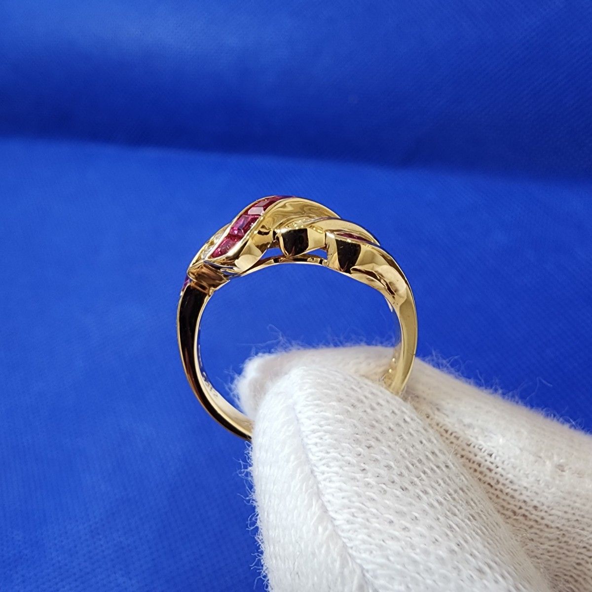 RUBY ルビー 0 82ct K18 指輪 リング ジュエリー|PayPayフリマ