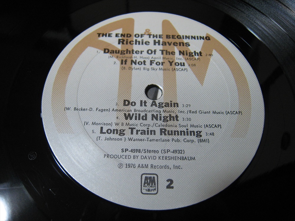 【LP】 RICHIE HAVENS / THE END OF THE BEGINNING US盤 シュリンク付 リッチー・ヘヴンス LONG TRAIN RUNNING 収録_画像9