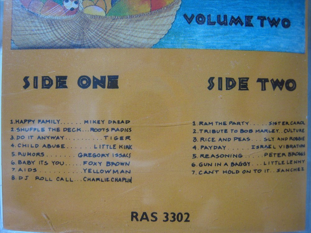 [ cassette tape ]* new goods unopened * V.A. (GREGORY ISAACS, YELLOWMAN, CULTURE, SLY & ROBBIE) / THE REAL AUTHENTIC SAMPLER VOLUME TWO