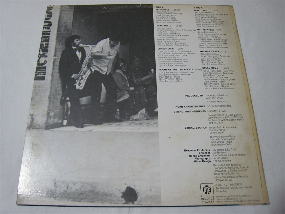 【LP】 DOUG RICHARDSON / NIGHT TALK スペイン盤 ダグ・リチャードソンの画像3
