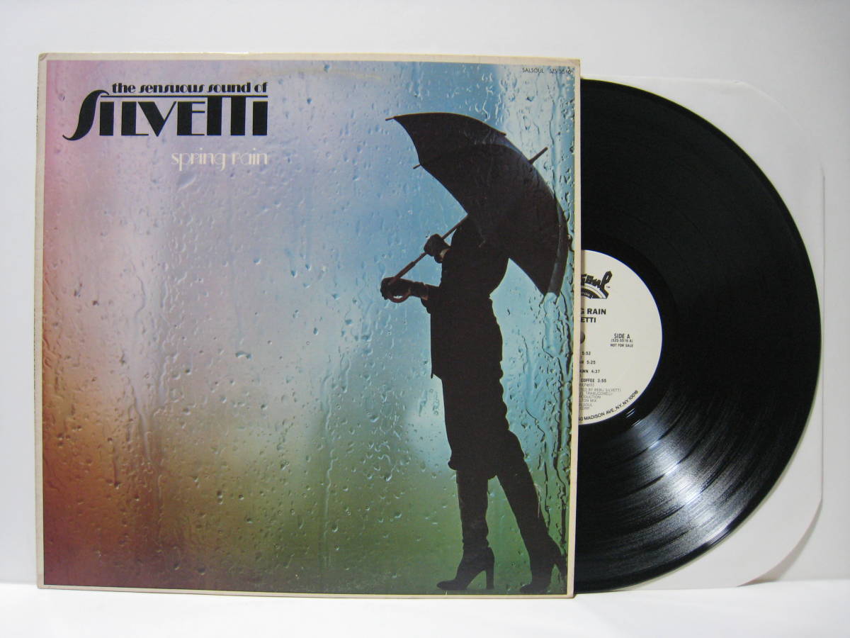 【LP】 SILVETTI (BEBU SILVETTI) / ●白プロモ● SPRING RAIN US盤 シルヴェッティ スプリング・レイン 電気グルーヴ Shangri-La ネタ_画像1