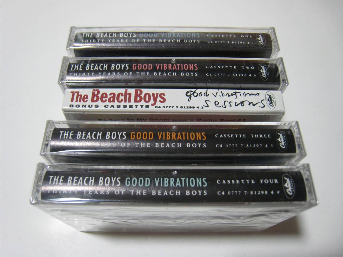 【カセットテープ】 THE BEACH BOYS / GOOD VIBRATIONS THIRTY YEARS OF US版 5本組ボックスセット テープ全て未開封 ビーチ・ボーイズ_画像6