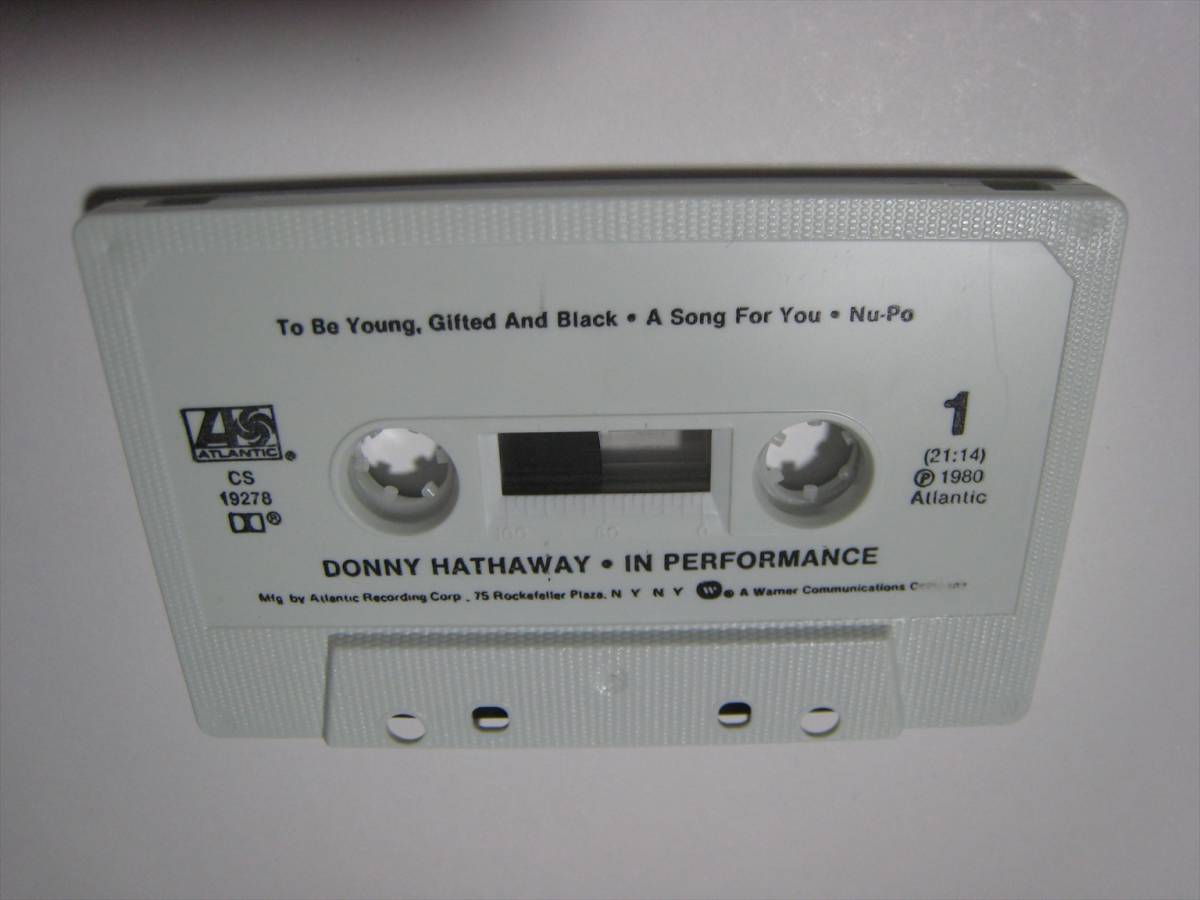 【カセットテープ】 DONNY HATHAWAY / IN PERFORMANCE US版 ダニー・ハサウェイ イン・パフォーマンスの画像6