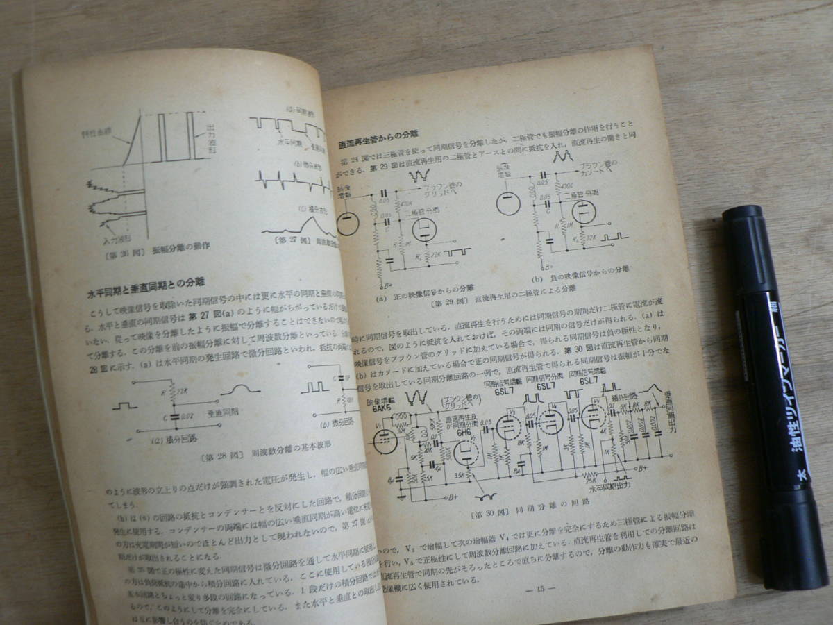 テレビジョン技術ノート 無線と実験 昭和27年2月号附録 1952年_画像6