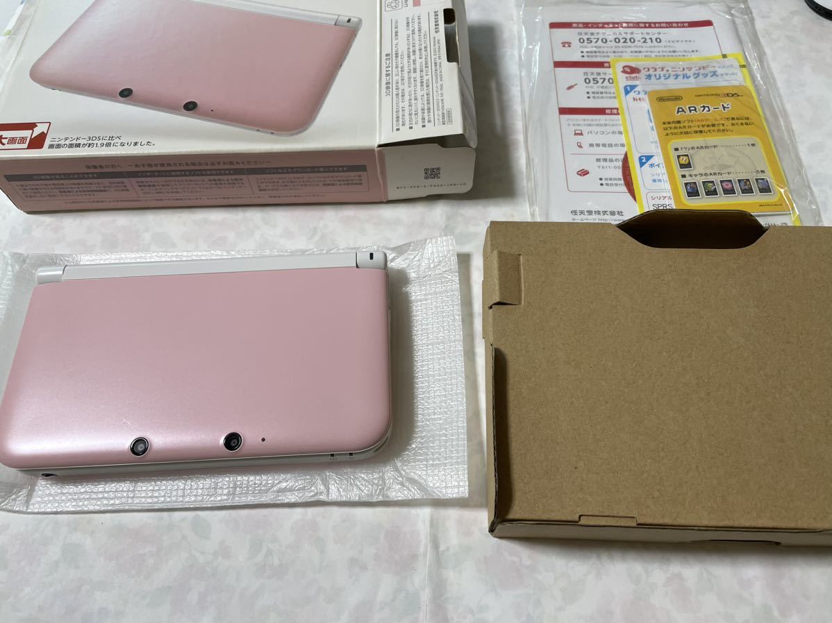 全日本送料無料 ニンテンドー3DS LL ピンク×ホワイト ニンテンドー3DS