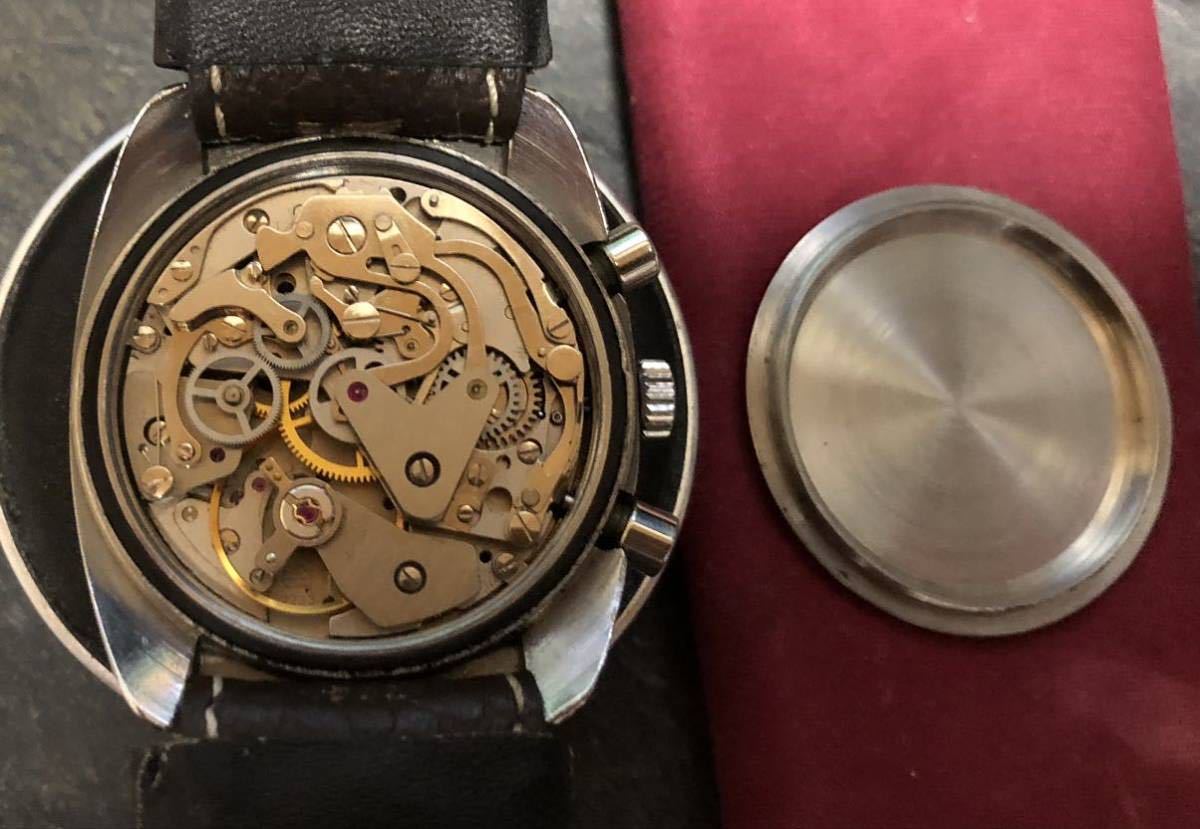 [希少 美品]vintage mechanical chronograph 1970’s DUGENA スイス製機械式手巻き クロノグラフ valjoux7733 バルジュー7733 ビンテージ_画像8