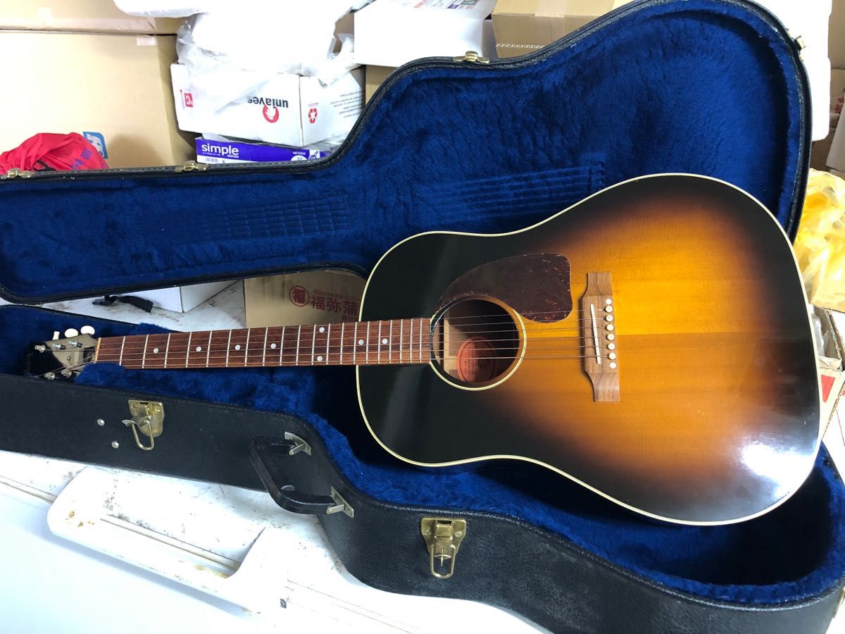 最終価格　Gibson j-45 1950‘年代style 2002年製　エレアコ　純正ハードケース付き エレアコ ハードケース