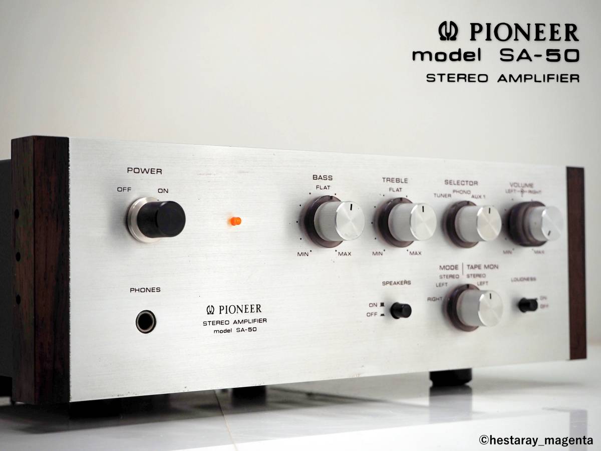 Yahoo!オークション - ☆ 【整備・レストア済、美品】 PIONEER SA-50...