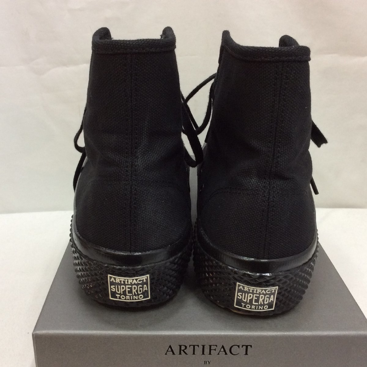 【値下げ】ARTIFACT by SUPERGA スペルガ メンズ 2435-MS JAPANESE CANVAS TRIPLE BLACK 42 ブラック 26.5~27cm相当 BEAMS ビームス_画像4