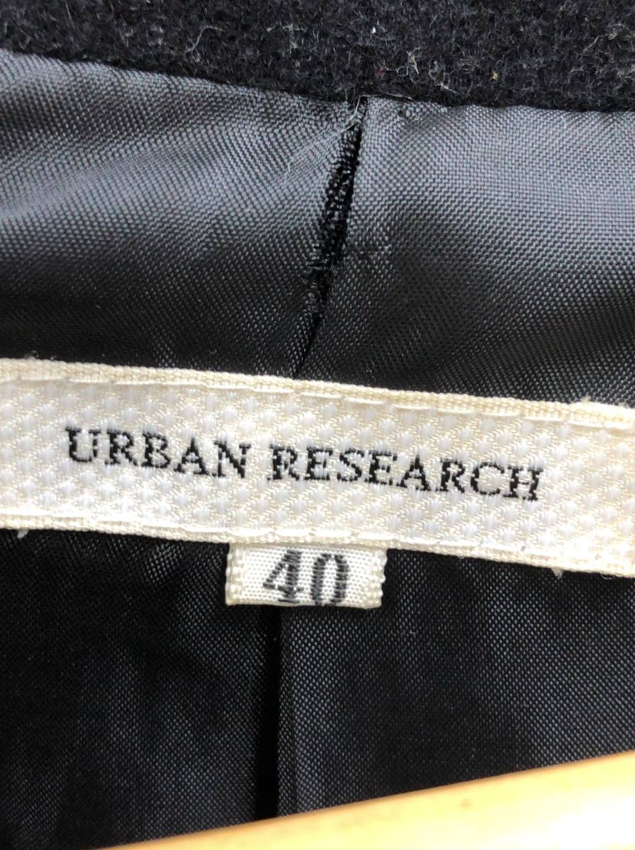 URBAN RESEARCH メンズ コート 40サイズ Lサイズ相当 ブラック アーバンリサーチ 23072402_画像4