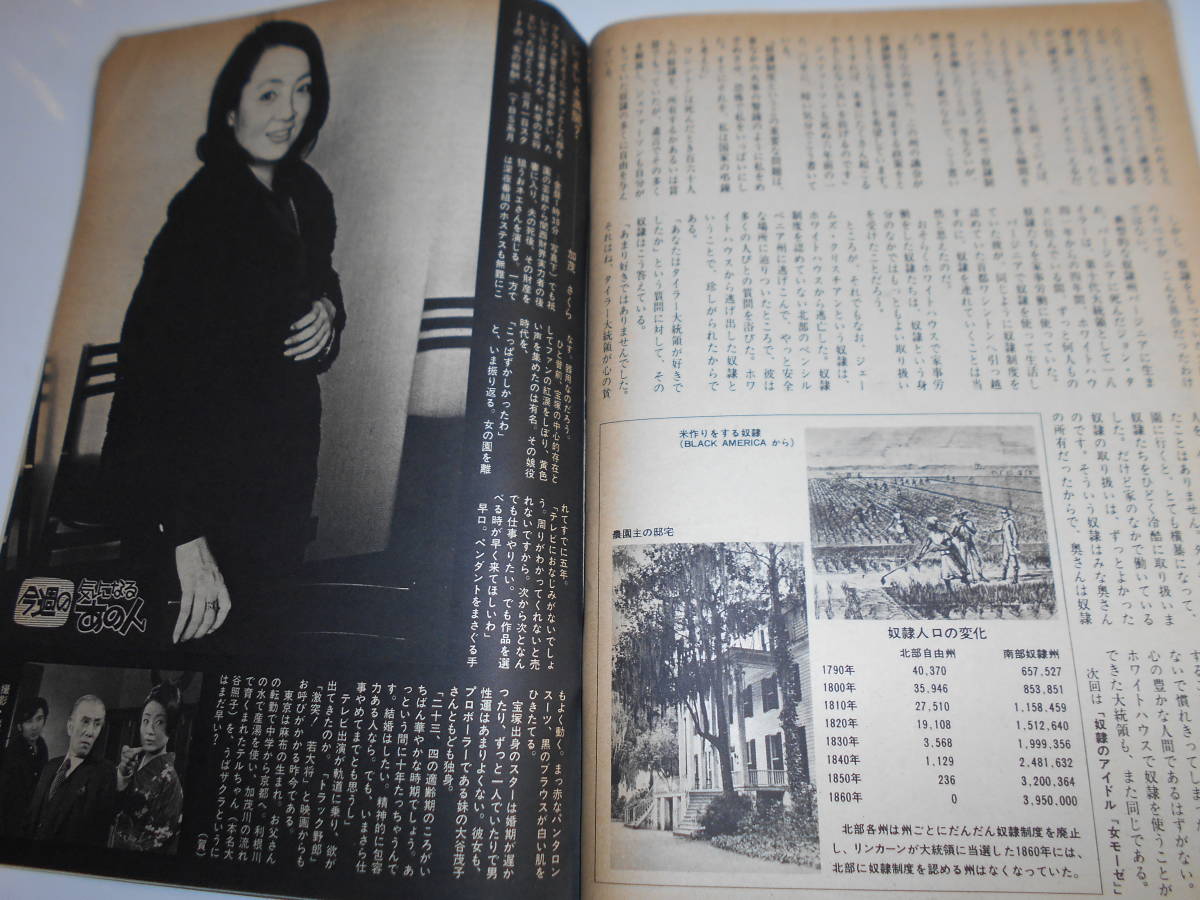 『1年保証』 1976年昭和51年3 週刊朝日 19 天皇側近の 加茂さくら 牧美智子 ドキュメント