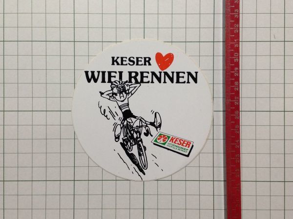 外国のステッカー： KESER 自転車 デザイン 広告 ビンテージ +Da