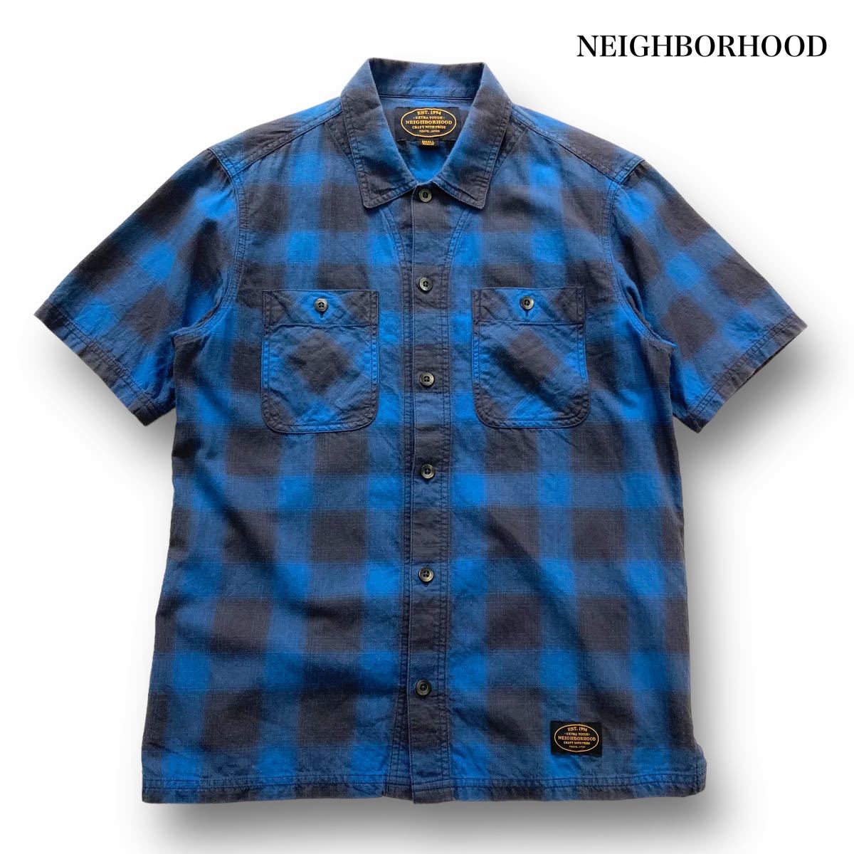 NEIGHBORHOOD】ネイバーフッド オンブレチェック 半袖ワーク NEIGHBORHOOD】ネイバーフッド オンブレチェック 半袖ワーク