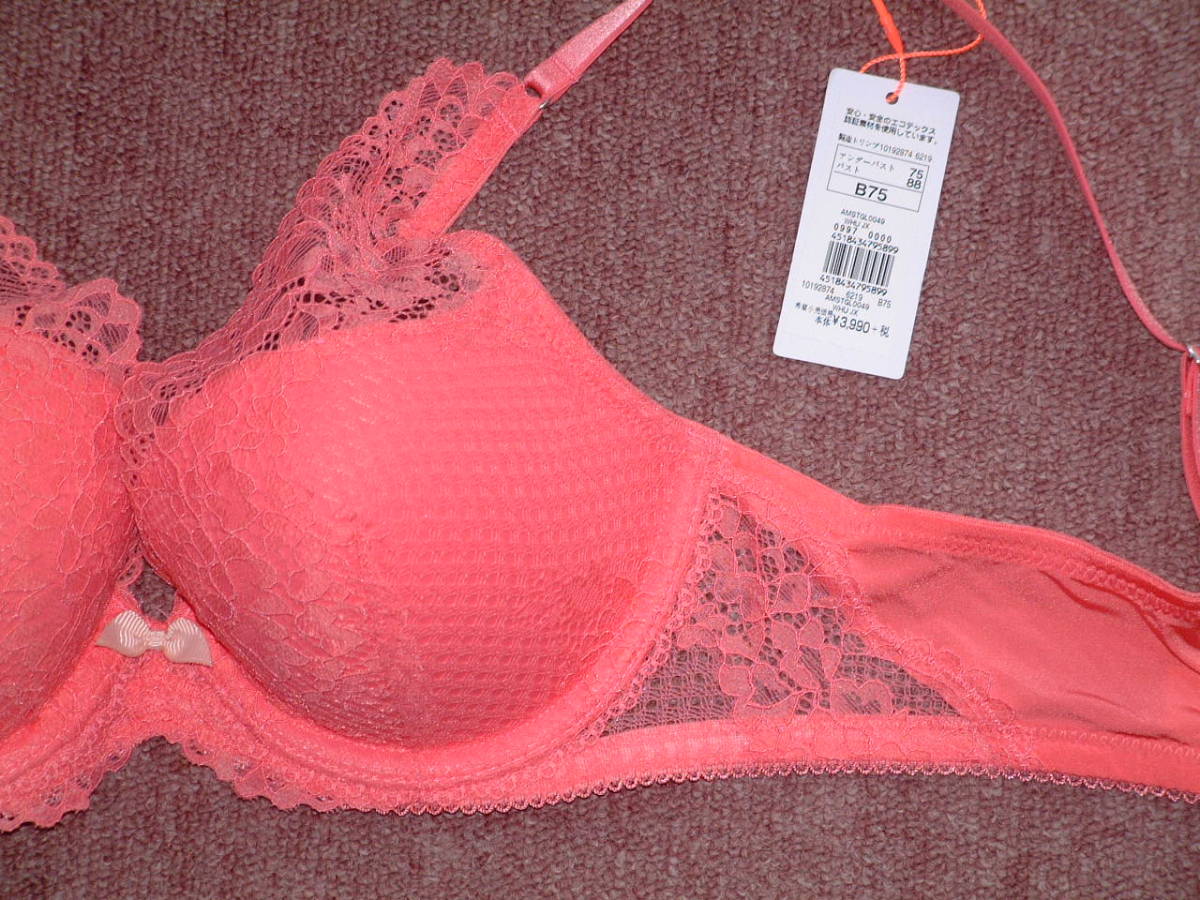 ★送料込★ B75 トリンプ シグネチャーレース Amo Hope Bra ブラジャー Triumph AMO’S STYLE AMSTGL0049 チェリー_画像3