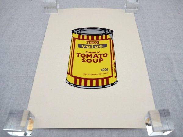 希少 WCP Banksy バンクシー SOUP CAN Yellow リプロダクション シルクスクリーン プリント 現代アート 限定品