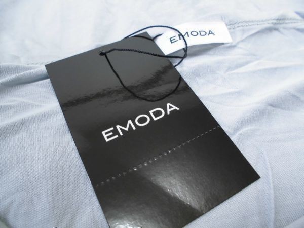 assk542☆　■■EMODA■■　新品タグ付美品　レーヨン100%の長袖ロングワンピース　シック　無地　グレー　Sサイズ　定価4743円_画像9