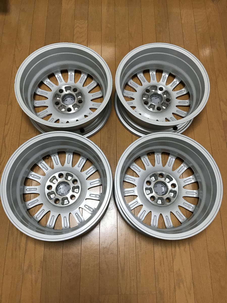 新車拆除豐田Noah Voxy Esquire 80系列正品15×6 J ET 50 4件帶正品螺母平座37毫米M 12 P1.5 20件    原文:新車外し トヨタ ノア ヴォクシー エスクァイア 80系 純正 15×6J ET50 4本 純正ナット付 平座 37mm M12 P1.5 20個