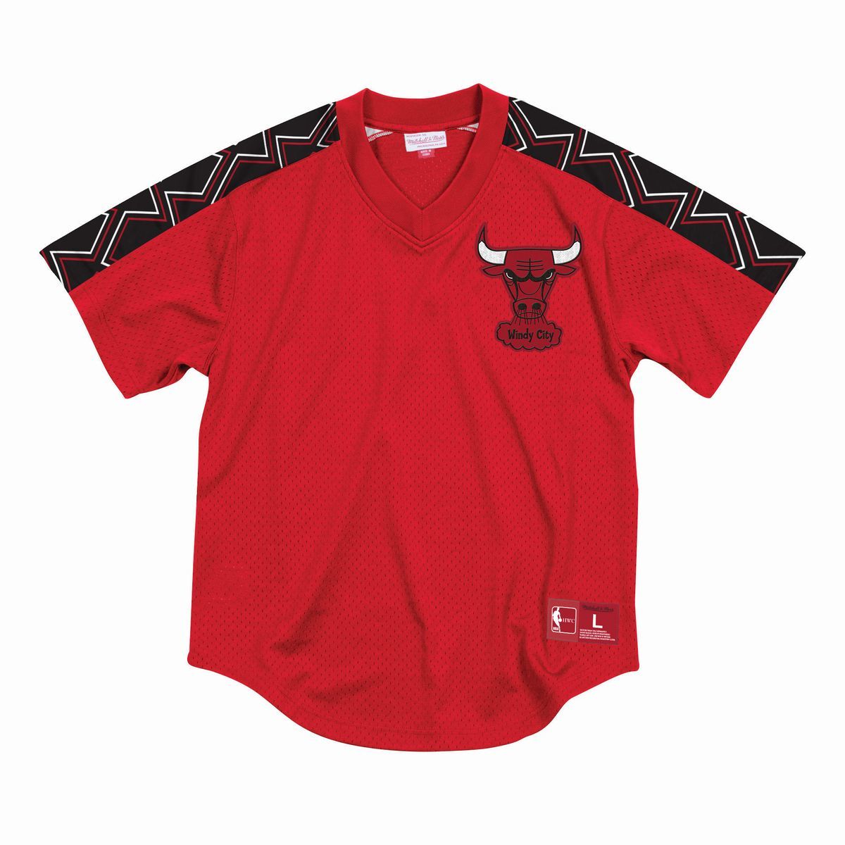 人気沸騰】 Vネック 赤 Bulls ブルズ シカゴ NBA 正規品 ミッチェル