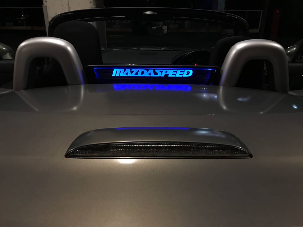 Valkyrie style Roadster NC exclusive use NCEC Wind deflector VERSION S MAZDASPEED character LED blue remote control attaching,,