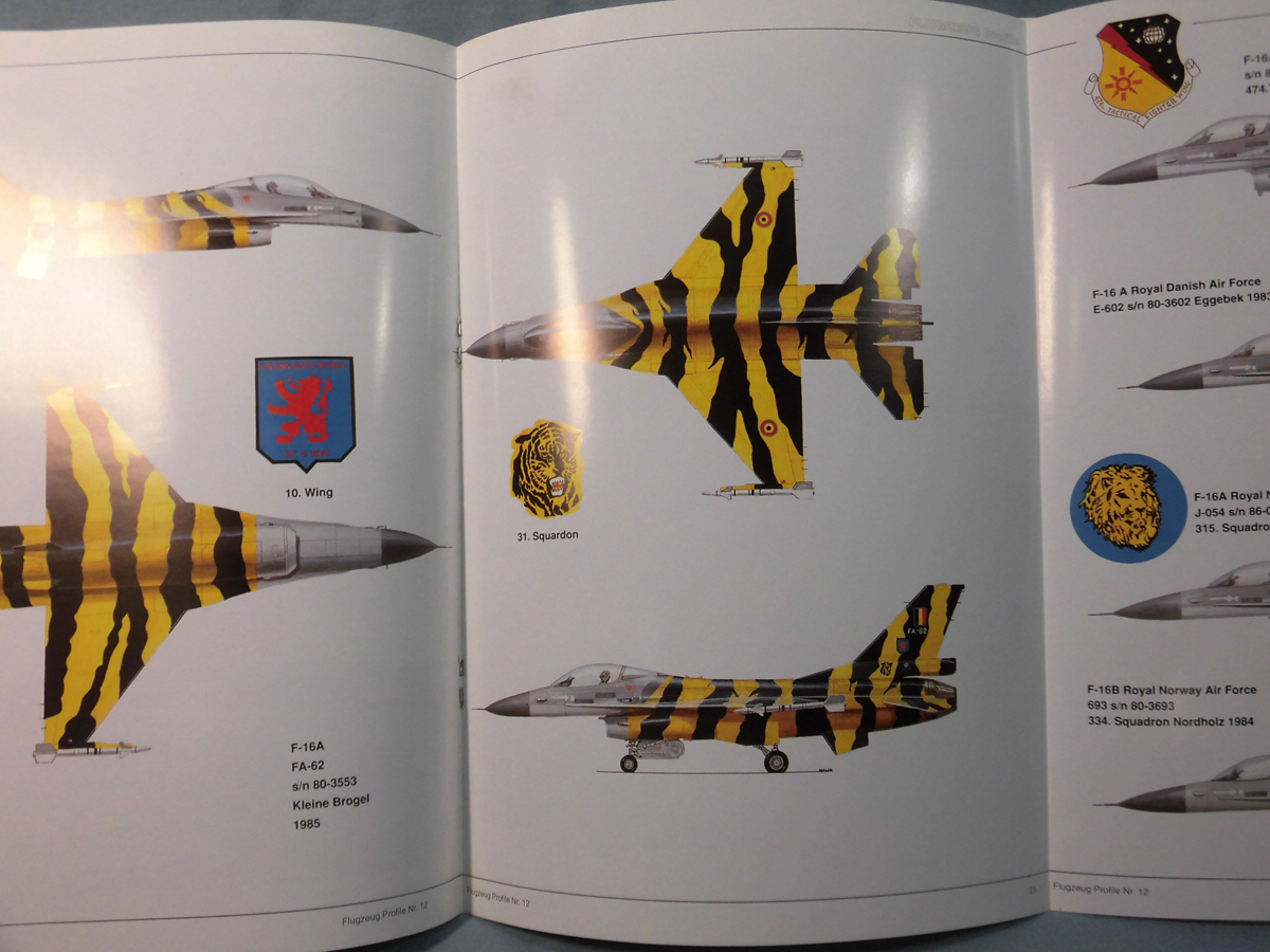 洋書 FLUZEUG Profile No.12 F-16 ファイティング・ファルコン Fighthing Falcon ドイツ語 全48ページ [1]B0757_画像6