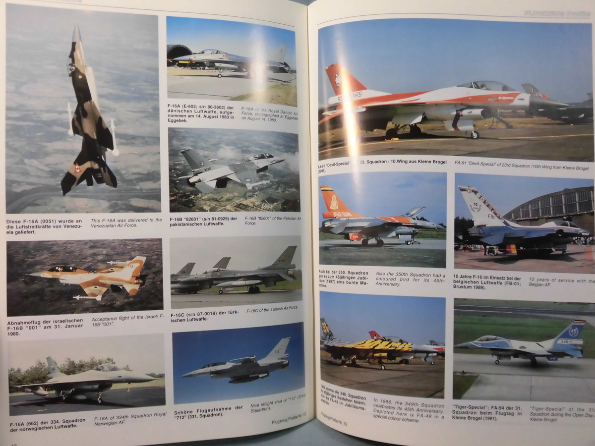 洋書 FLUZEUG Profile No.12 F-16 ファイティング・ファルコン Fighthing Falcon ドイツ語 全48ページ [1]B0757_画像8