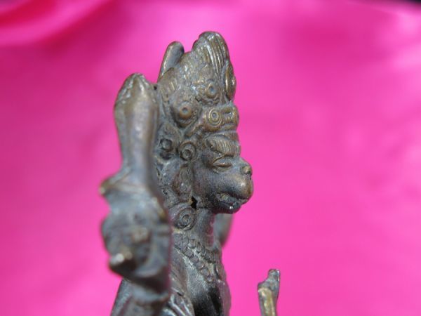 ｃ　古銅ハヌマーン神像　多手像　インド　金工　/　ヒンドゥー教　インド神話 宗教美術　Hanuman 像　孫悟空　猿像_画像10