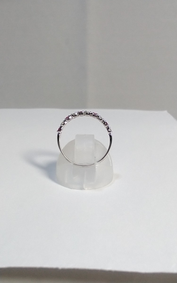 K14WGルビーダイヤリング！D0.15ct.。_画像6