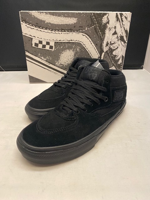 保存版】 BLACK/BLACK HALFCAB SKATE 【新品】VANS US8.5 プロ PRO