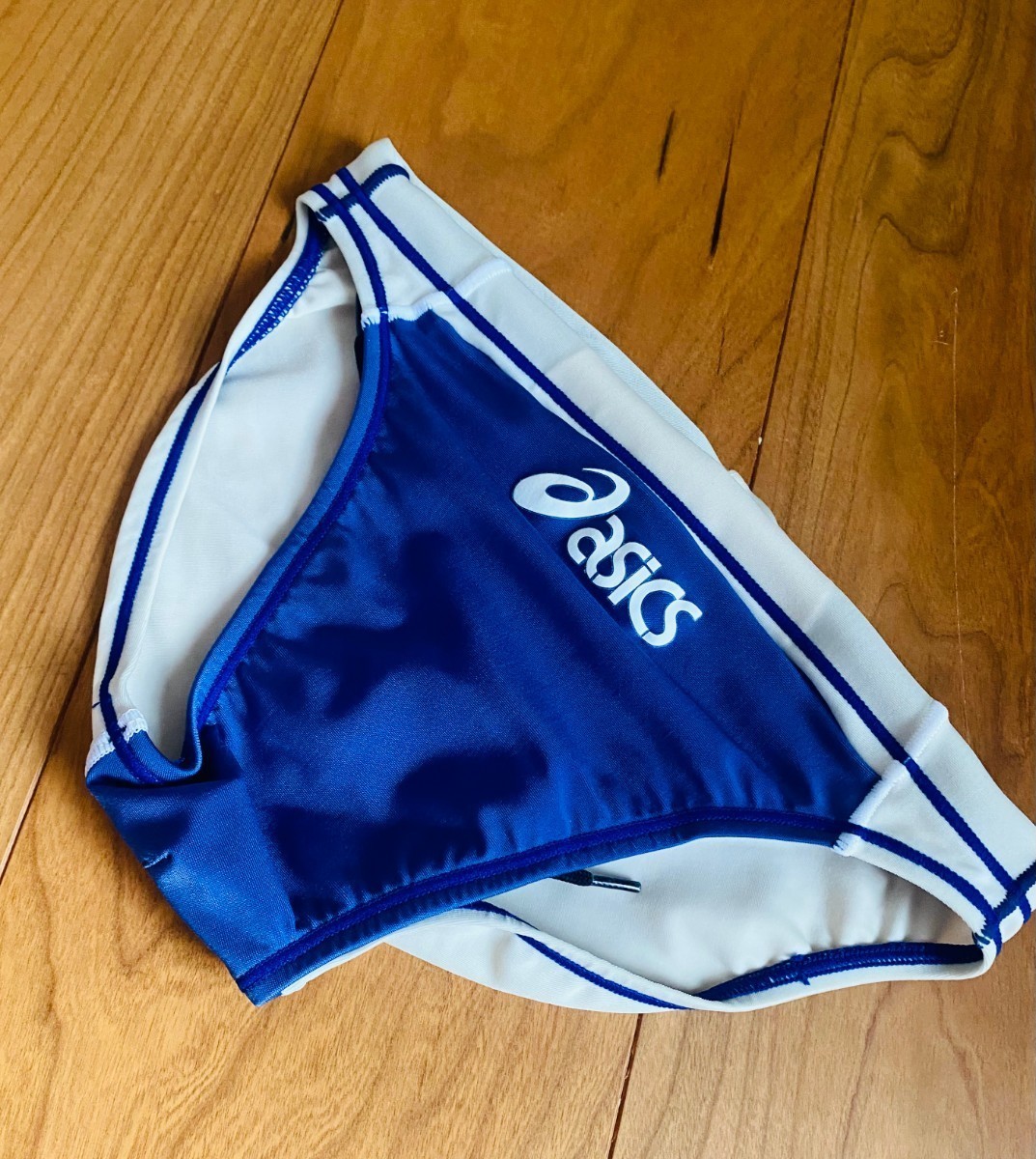 美品・激レア】asics / P2 / 競パン / ネイビー×ホワイト / S 美品・激レア】asics / P2 / 競パン / ネイビー×ホワイト / S