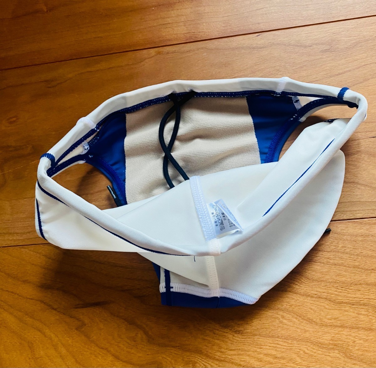 美品・激レア】asics / P2 / 競パン / ネイビー×ホワイト / S 美品・激レア】asics / P2 / 競パン / ネイビー×ホワイト / S