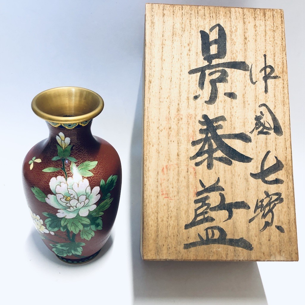 ヤフオク! - 景泰藍 七宝焼 花瓶 花器 フラワーベース 飾り壷