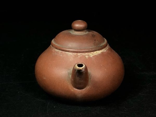 唐物煎茶道具朱泥急須【萬豊順記】在款紫泥宜興紫砂壺/ kn | JChere