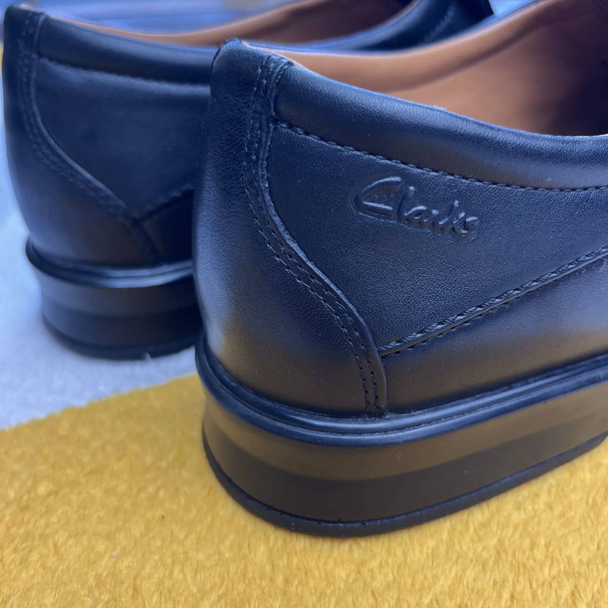 【美品】Clarks クラークス　Flex Light ブラックレザーシューズ　ビジネスシューズ 革靴 _画像6