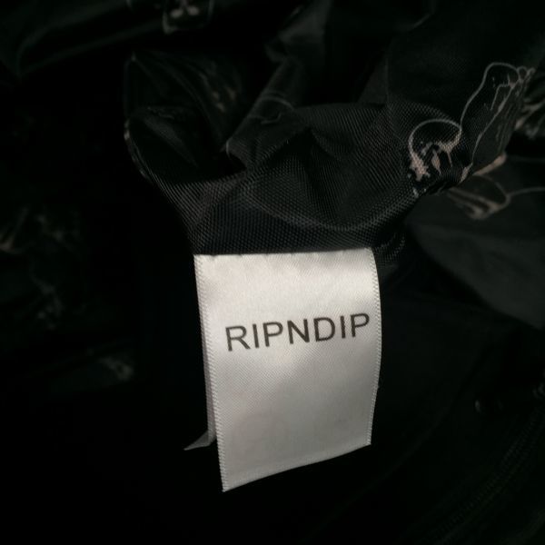 [新款·ripndip]黑色尼龍休閒單肩包RBB-1073    原文:【新品・ripndip】 ブラック ナイロン レジャー ショルダーバッグ RBB-1073