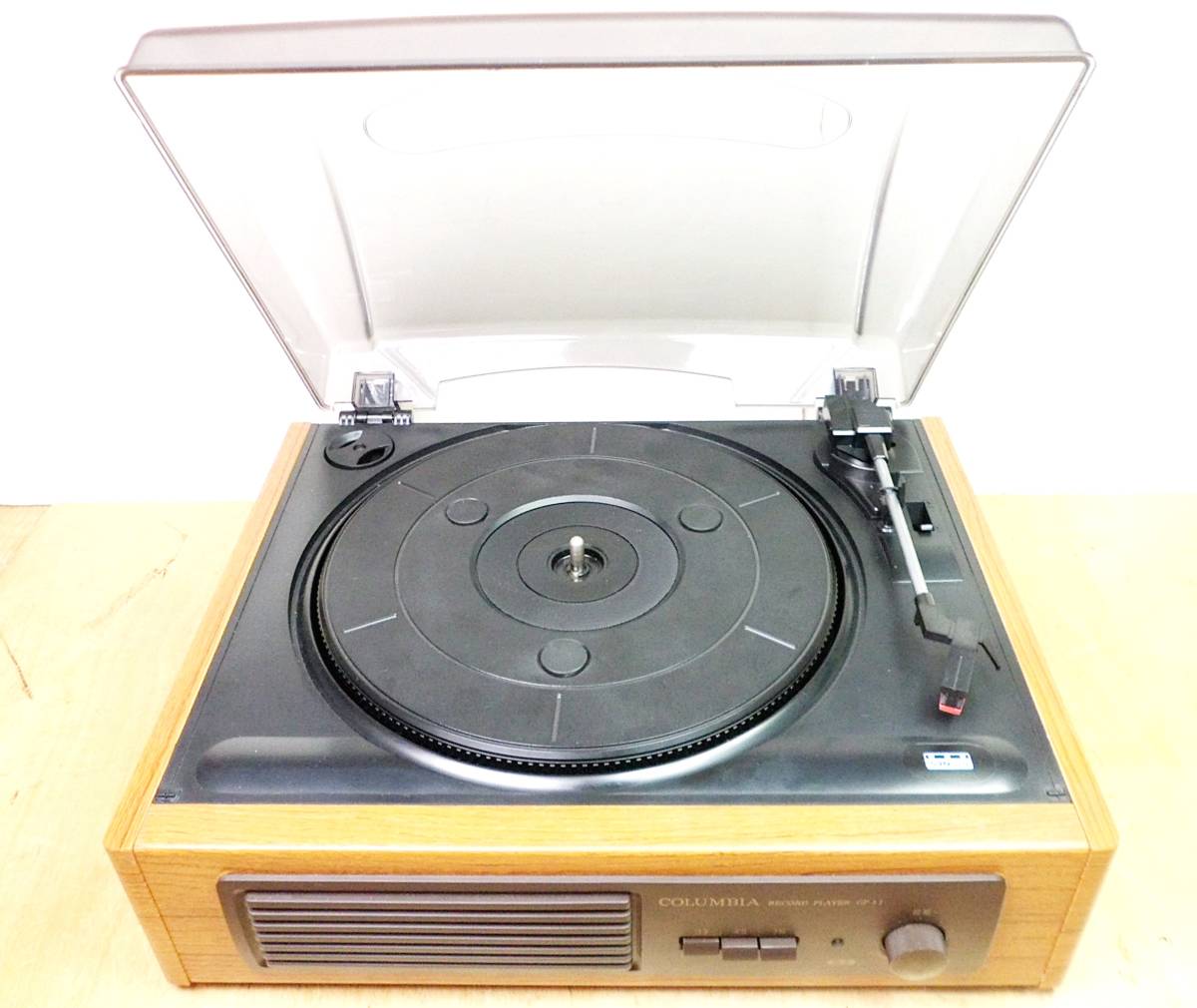 ★即決! レトロ! 希少! COLUMBIA コロンビア GP-11 レコードプレーヤー ターンテーブル スピーカー内蔵 ★ 動作品 ★_画像1