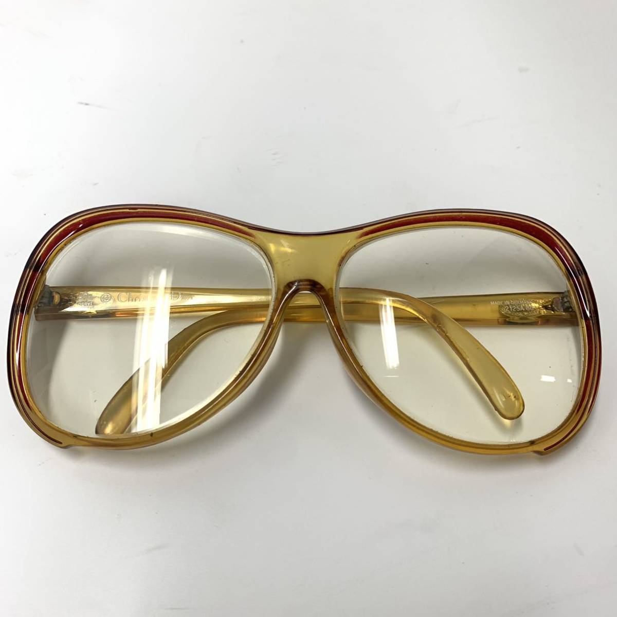 70s VINTAGE Christian Dior ドイツ製 眼鏡 メガネ 2125A 80 希少 レア 度入り クリスチャンディオール【レターパックプラス郵送可】#104