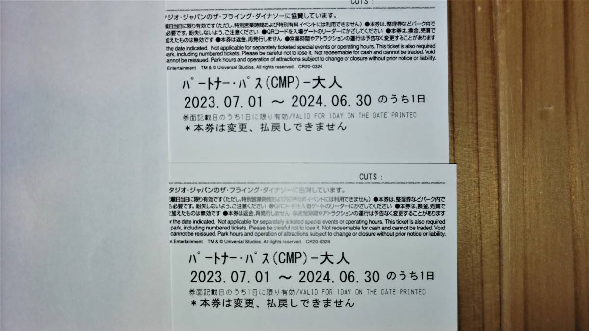 ユニバーサルスタジオジャパンパートナーパス大人1枚-