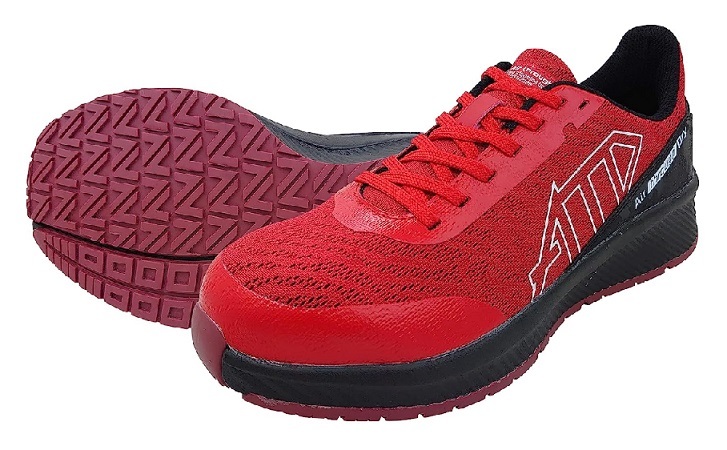  free shipping . many safety shoes MG-5750 safety sneakers 27.0cm low cut RED red KITAkita