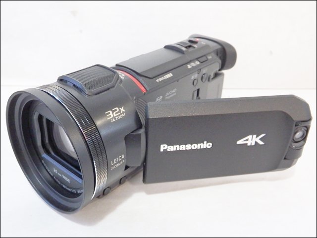 美品 Panasonic/パナソニック◆デジタル4Kビデオカメラ/HC-WXF1M◆光学24倍/64GB/Wi-Fi対応/2019年製/ステレオマイクロホン(VW-VMS10)付_画像1