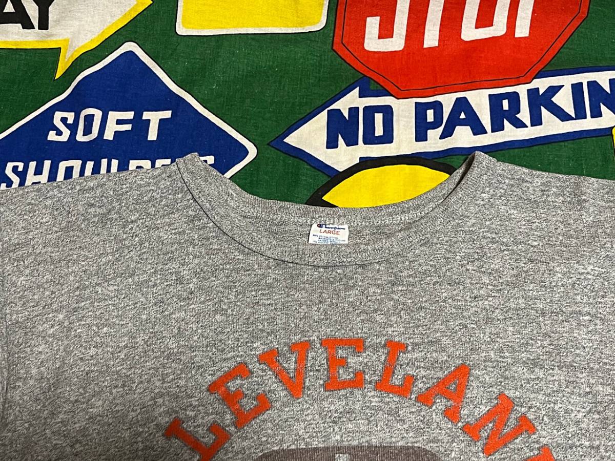 ☆バランスの良い３段プリントが◎な1枚☆Made in USA製アメリカ製ChampionチャンピオンビンテージプリントTシャツ80s80年代トリコタグ霜降_画像4