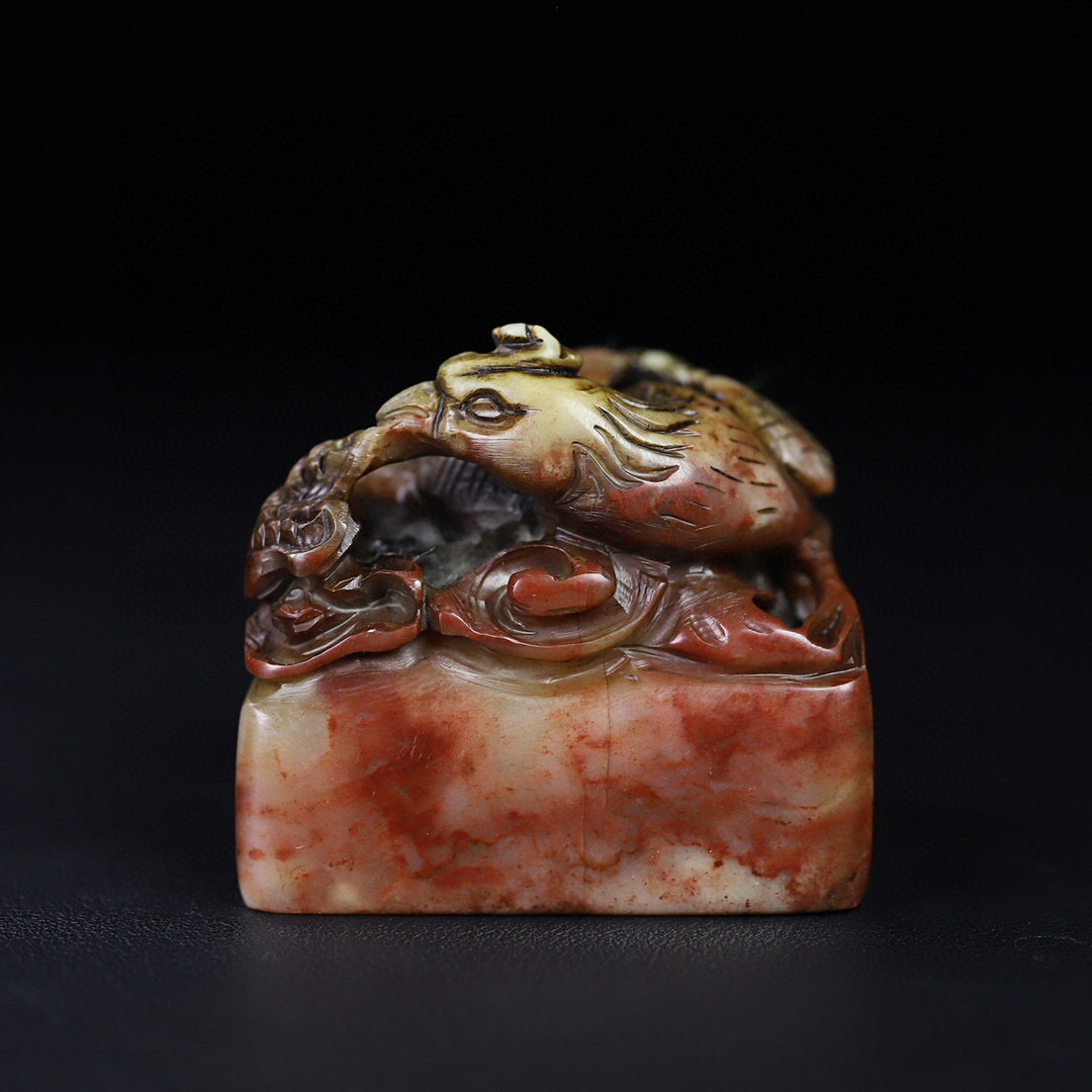 専門店では 芙蓉石 寿山石 ▽鴻▽ 細密彫 中国古美術 中国古玩 古賞物